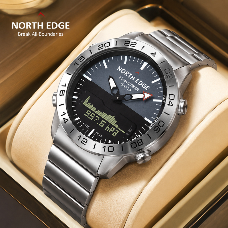 Smartwatch Watches For Men Digital - NORTH EDGE Mens Dive Watch Military