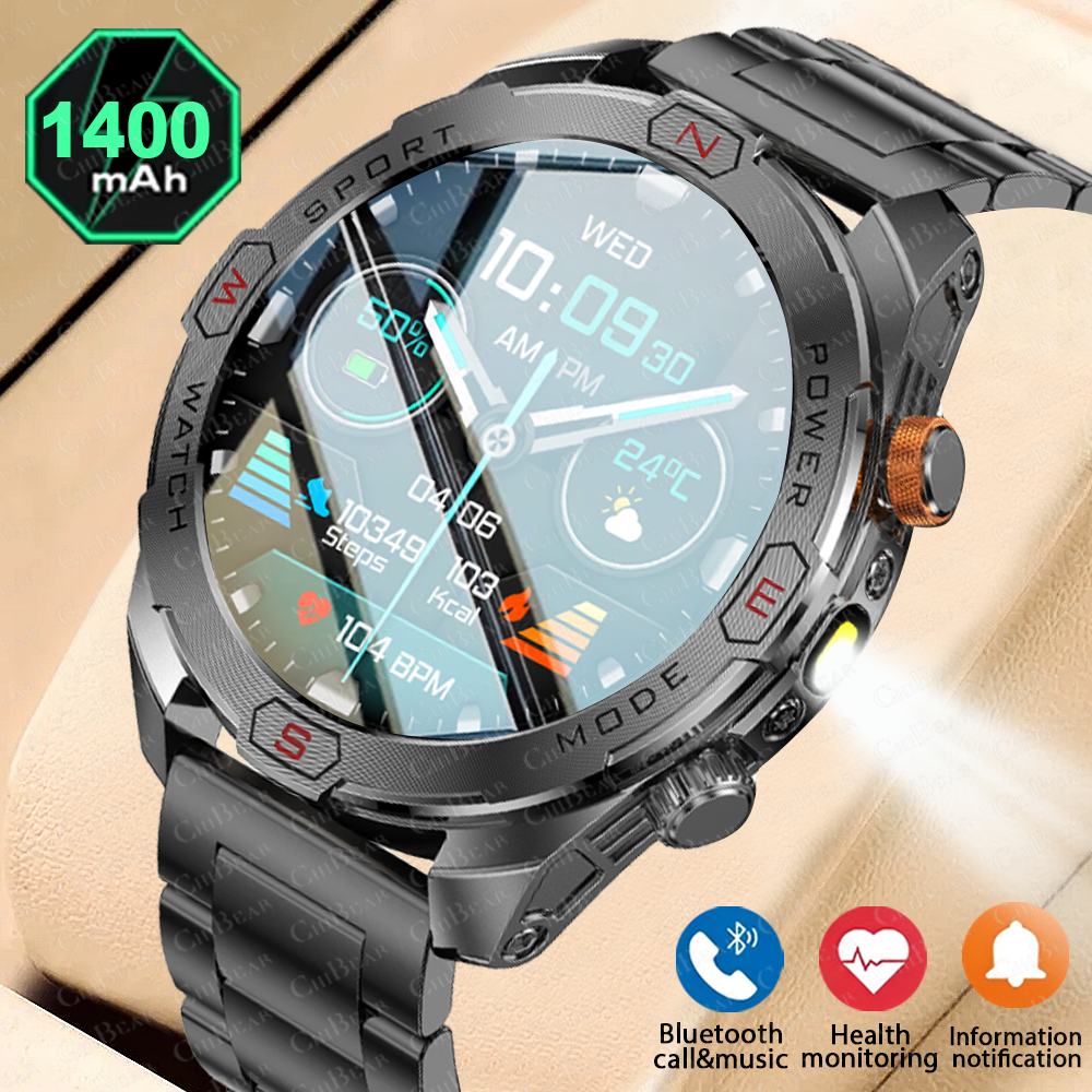 Smartwatch Rugged Watches For Men - 2026 New Rugged Power Smart Watch