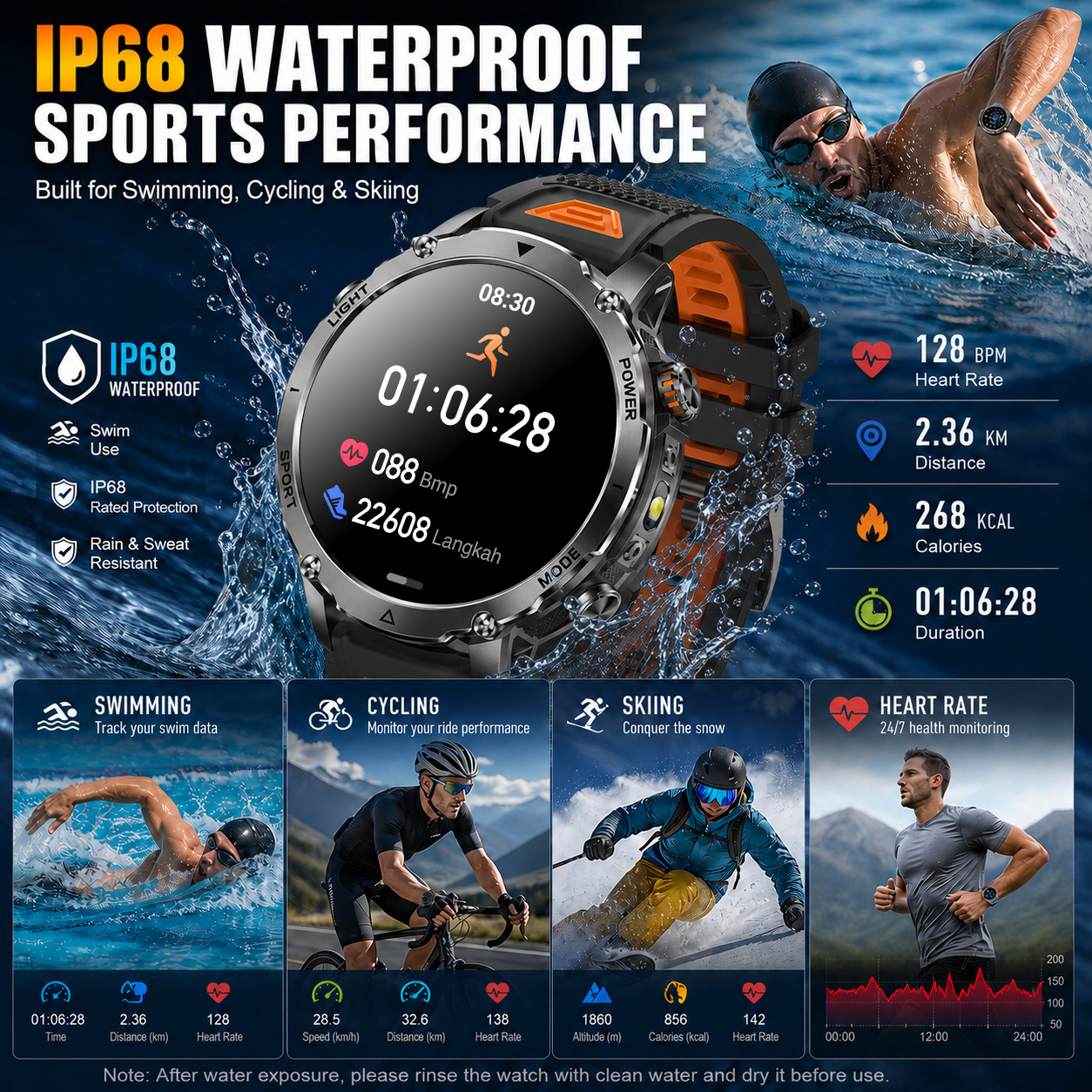 2026 New Rugged Power Smart Wa - Smartwatch Rugged Watches For Men review and price
