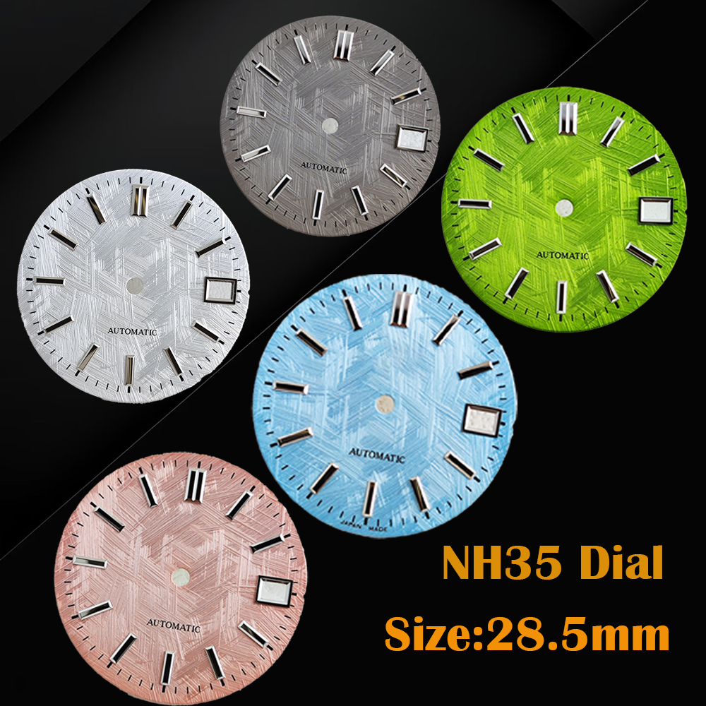 NH35 Dial 28.5mm meteorite whi - Luminous Dial Face review and price
