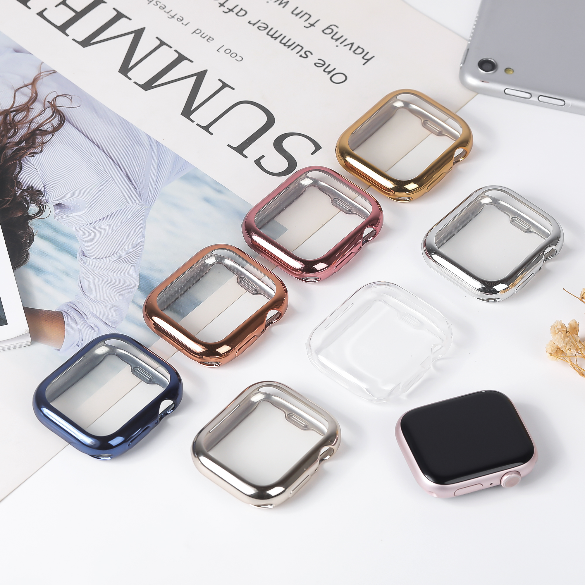 Cover For Apple Watch Case 44m - Iwatch Smartwatch Series 7 review and price