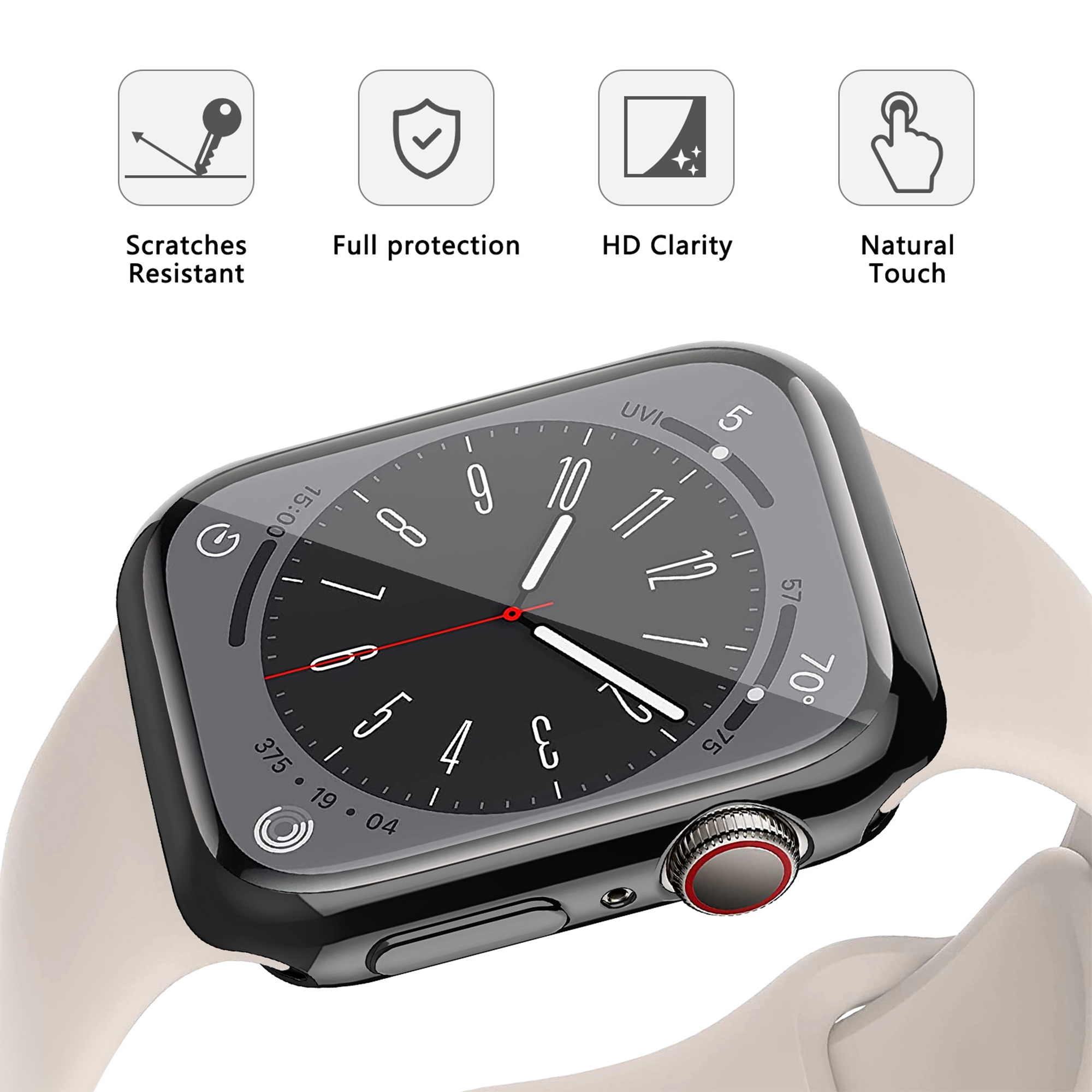 Cover For Apple Watch Case 44m - Iwatch Smartwatch Series 7 review and price