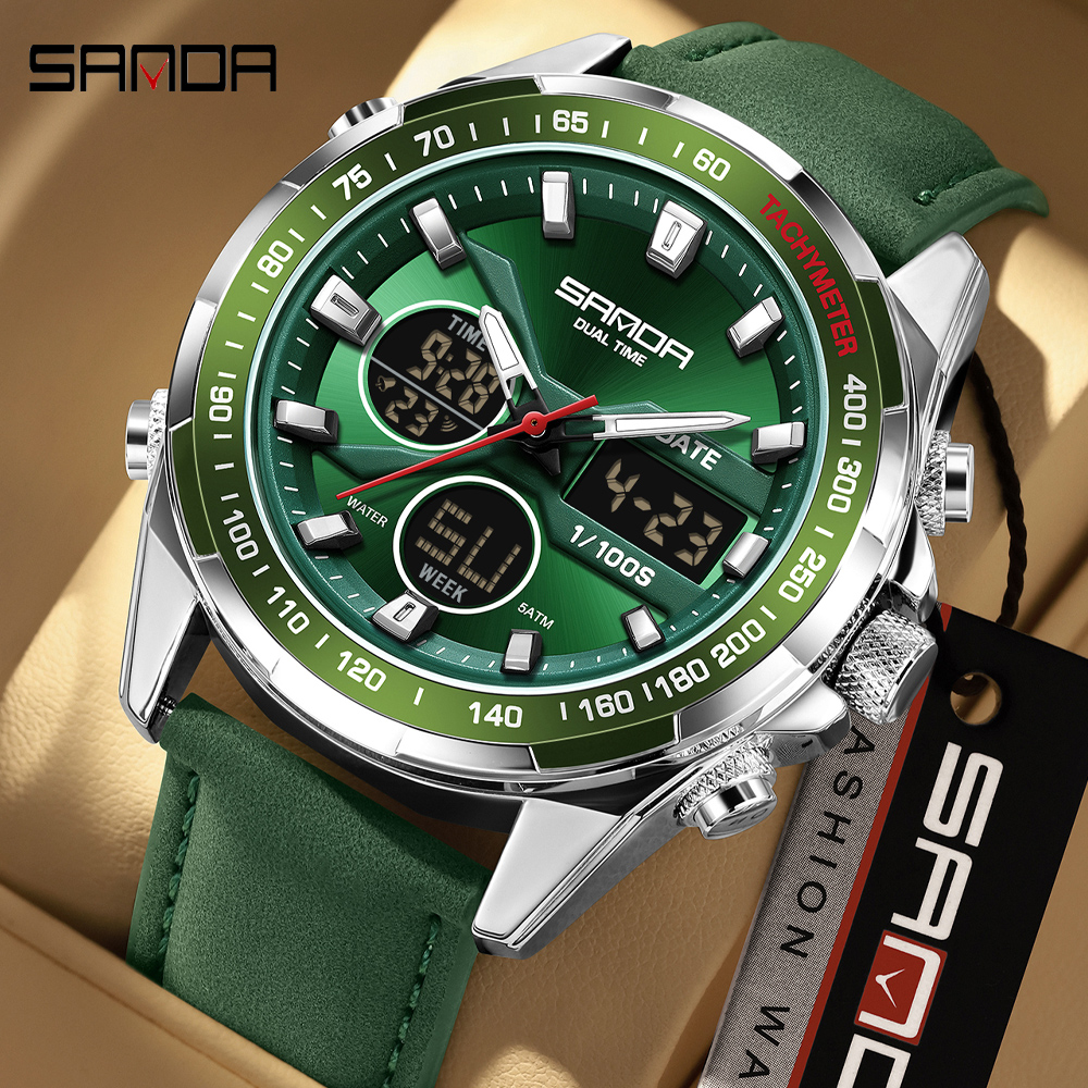 SANDA Luxury Chronograph Men W - Smartwatch Watches For Men Digital review and price