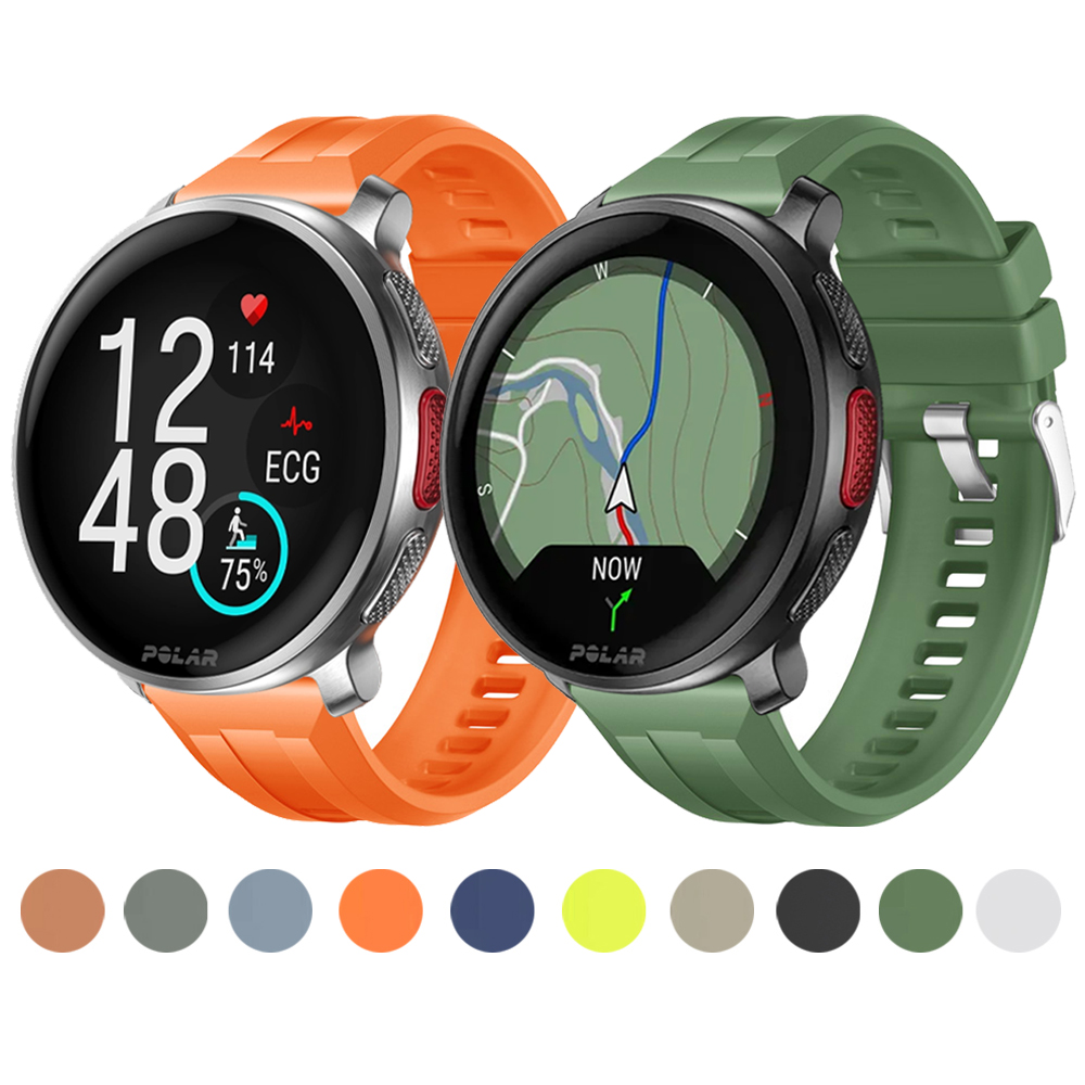 22mm Silicone Strap For Polar  - Titan Watches Smartwatch review and price