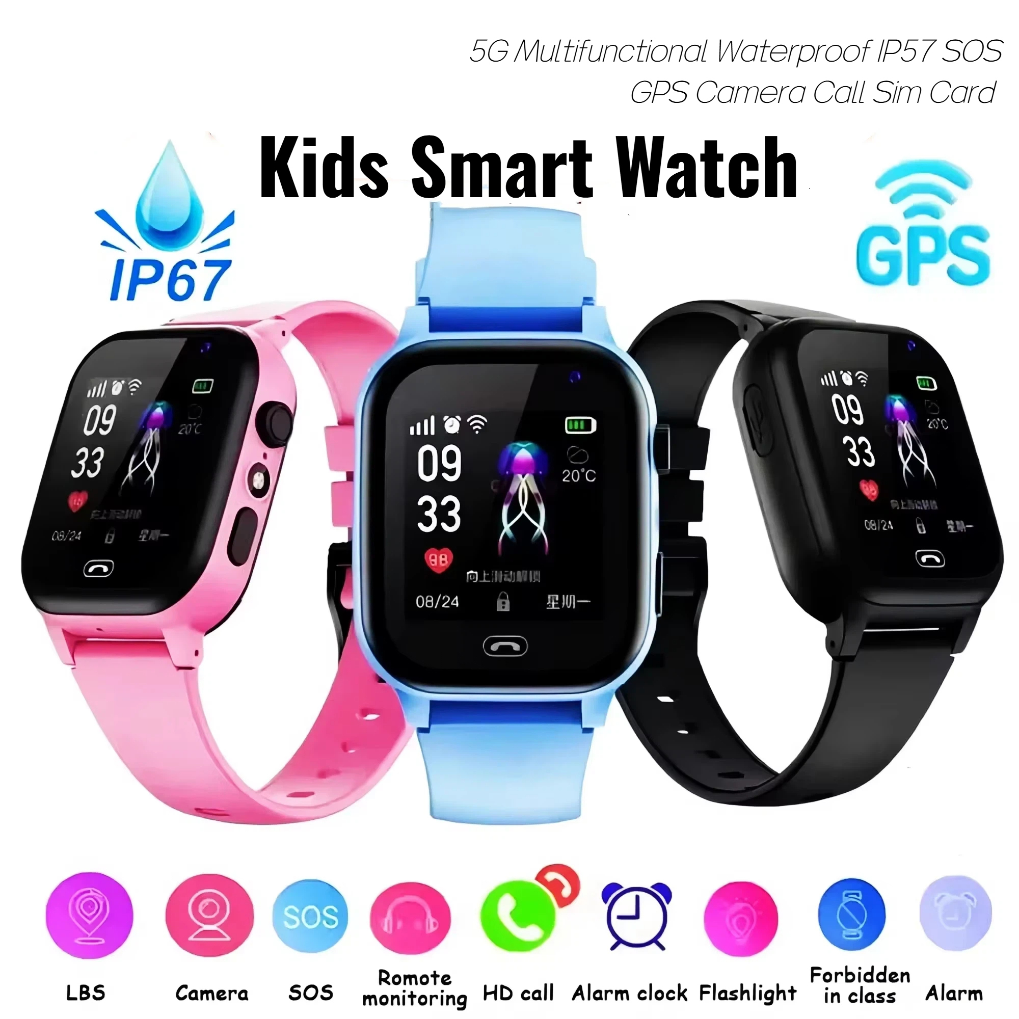 Lenovo Kids Smart Watch 5G GPS - Smartwatch Watches For Children review and price