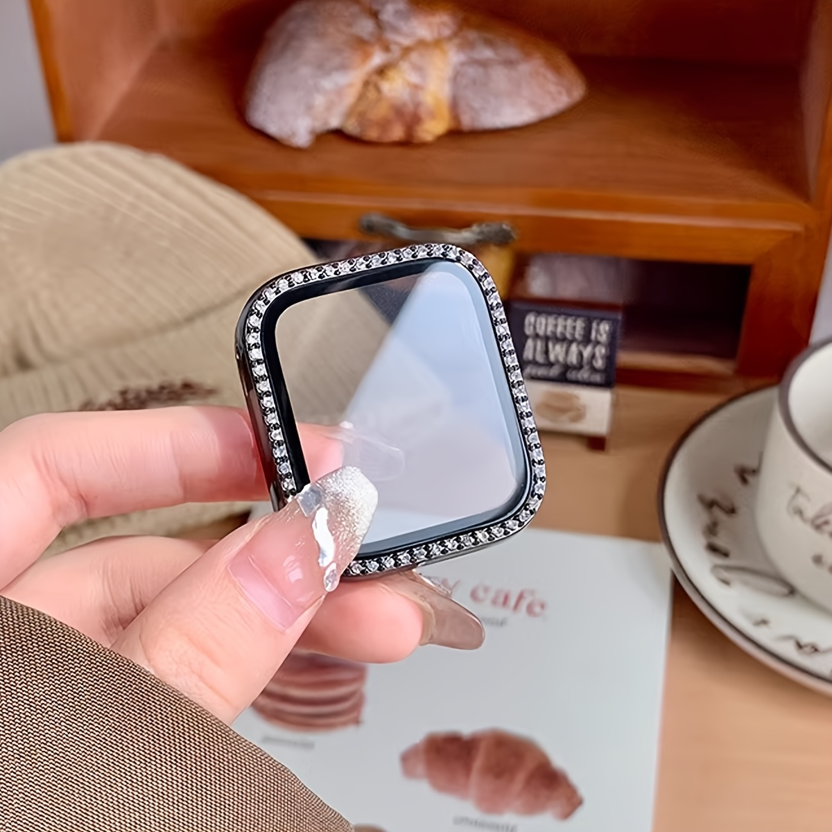Glass+Diamond Case For Apple w - Iwatch Smartwatch Series 7 review and price