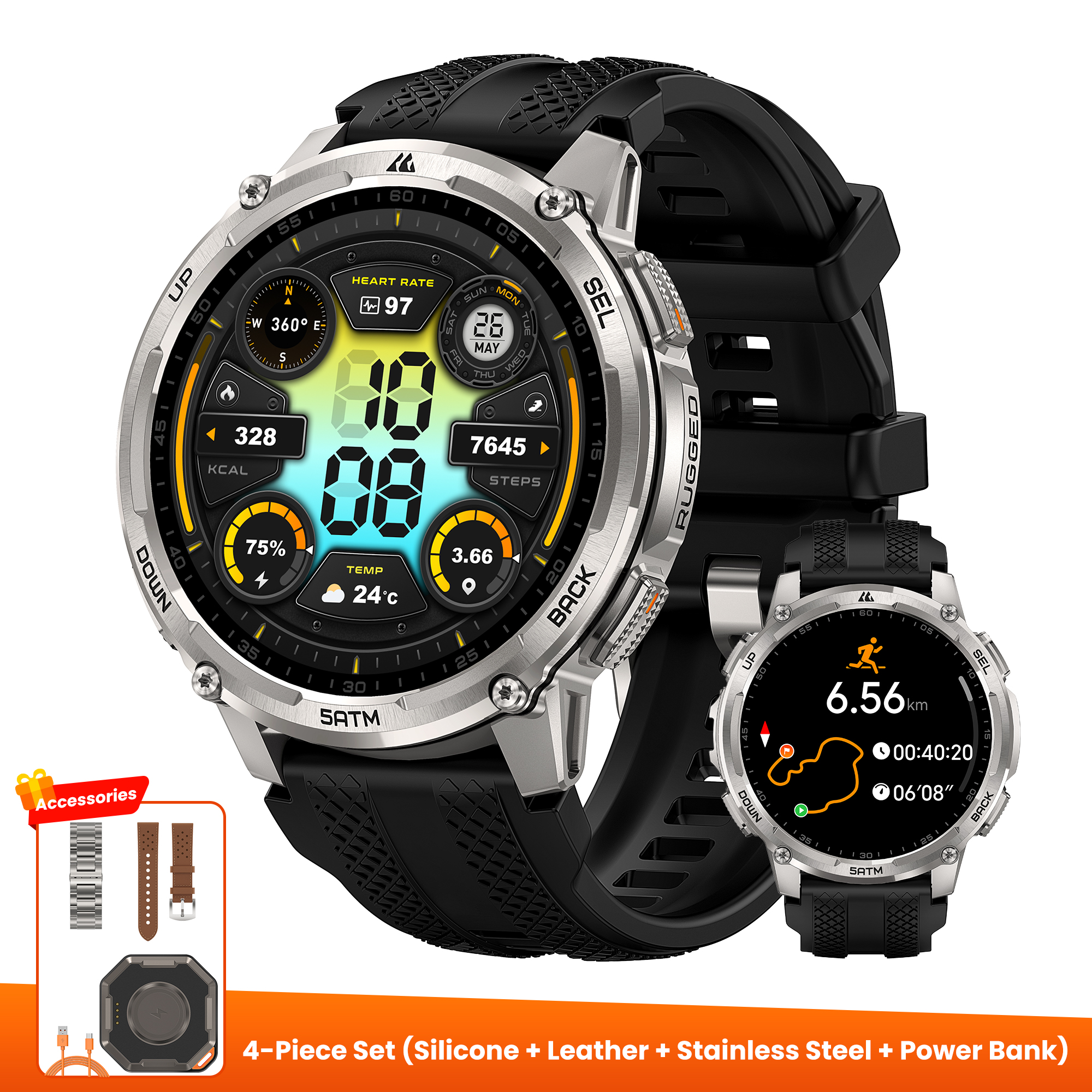 NEW LAUNCH-KOSPET TANK T4C Out - Smartwatch Rugged Watches For Men review and price