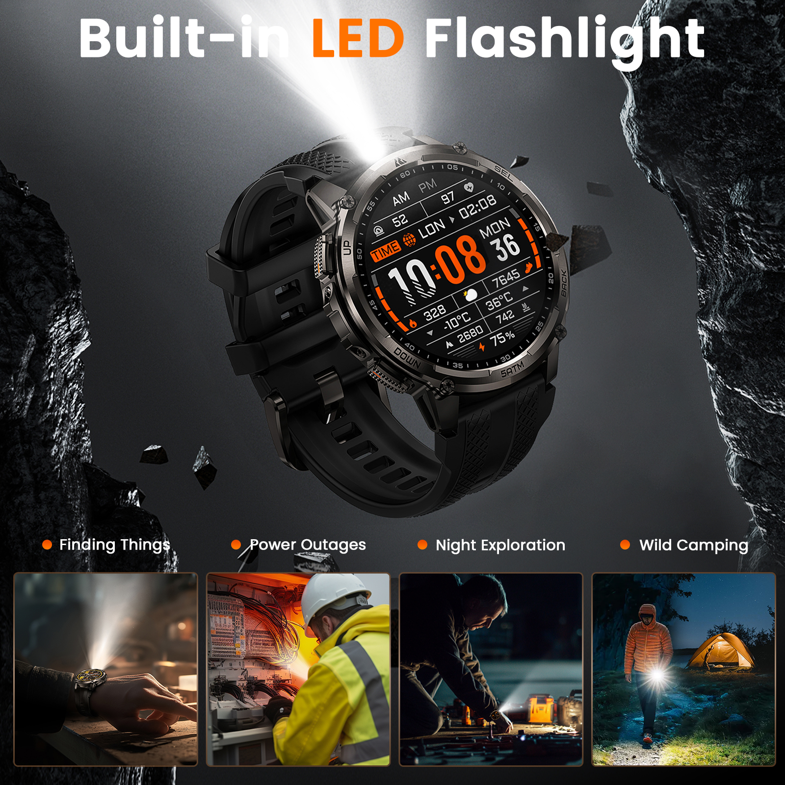 NEW LAUNCH-KOSPET TANK T4C Out - Smartwatch Rugged Watches For Men review and price