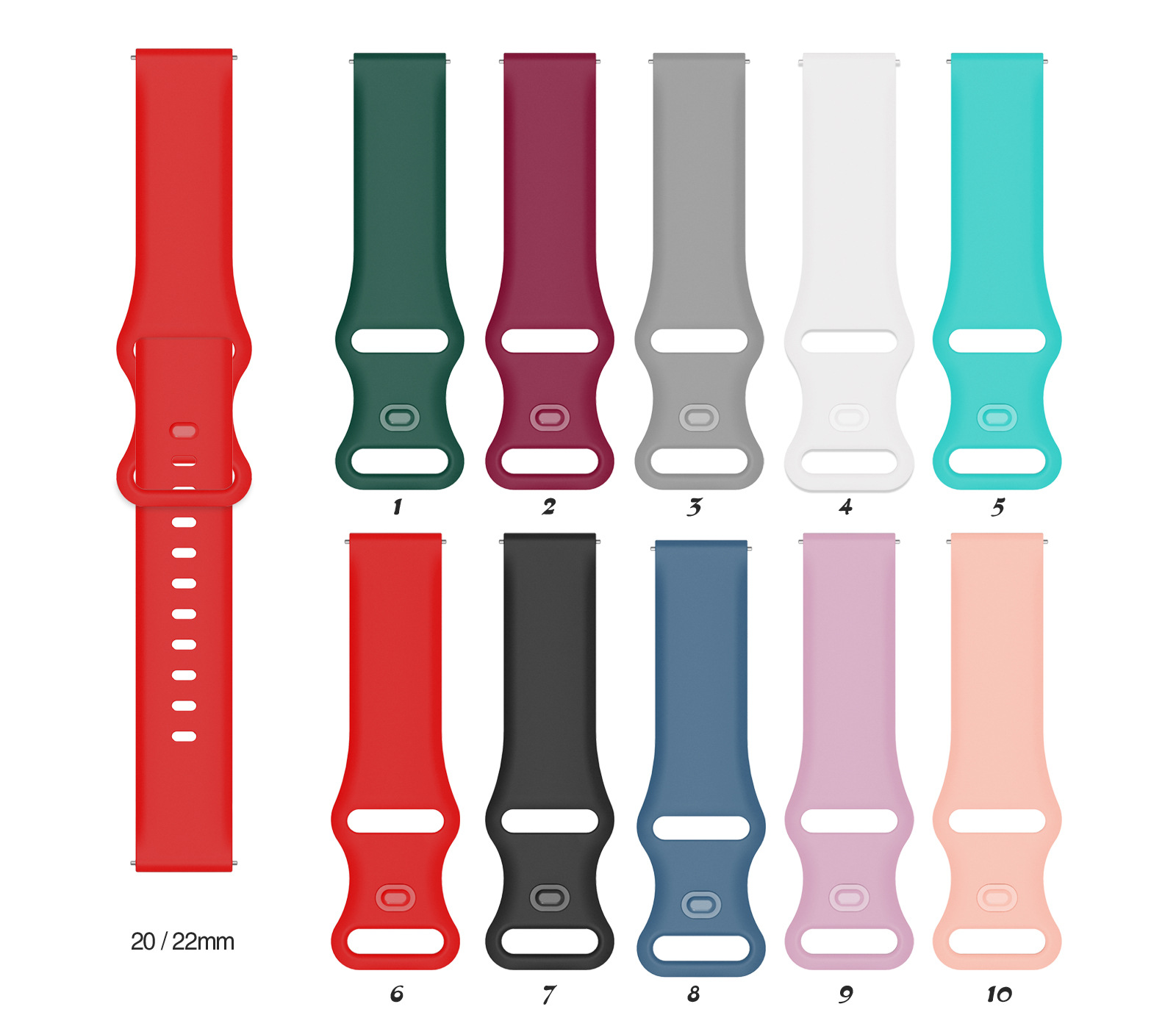 20mm 22mm Silicone wristband F - Titan Watches Smartwatch review and price