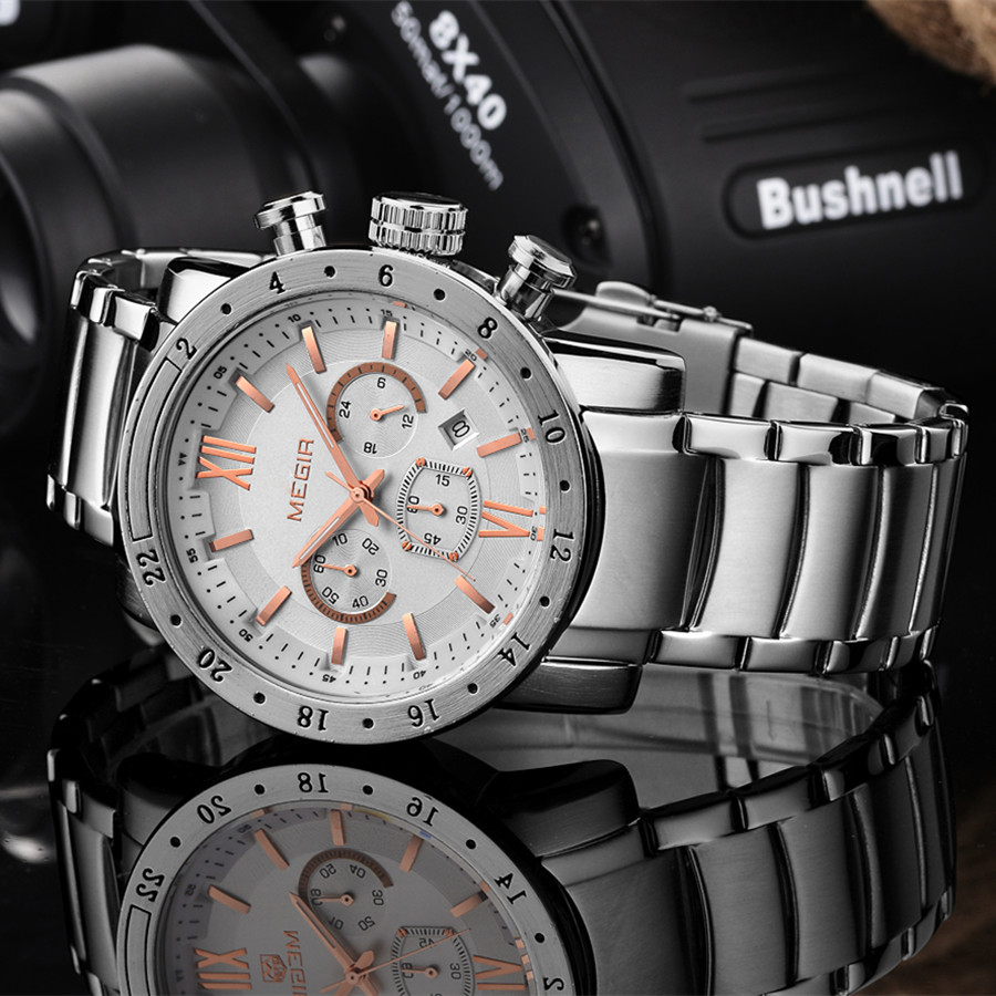 MEGIR Stainless Steel Casual W - Smartwatch Watches For Men Digital review and price