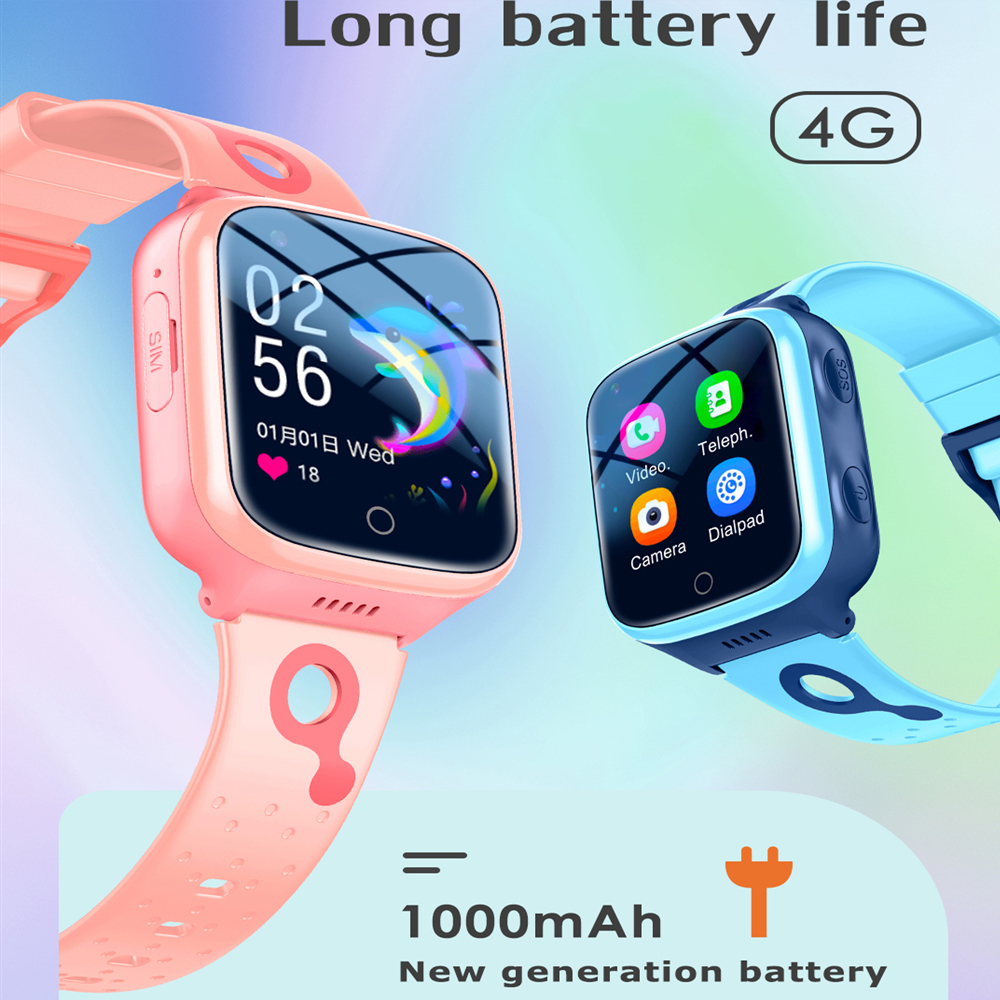Hot 4G Kids Smartwatch 1000 Ma - Smartwatch Digital Watches For Girls review and price