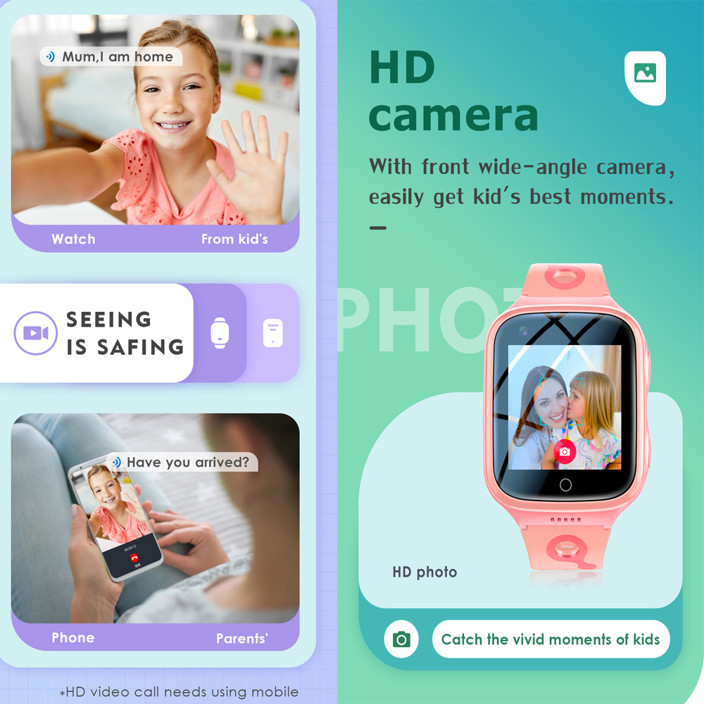 Hot 4G Kids Smartwatch 1000 Ma - Smartwatch Digital Watches For Girls review and price