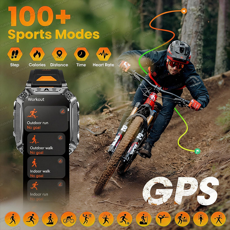 2026 New Military GPS Smart Wa - Smartwatch Rugged Watches For Men review and price