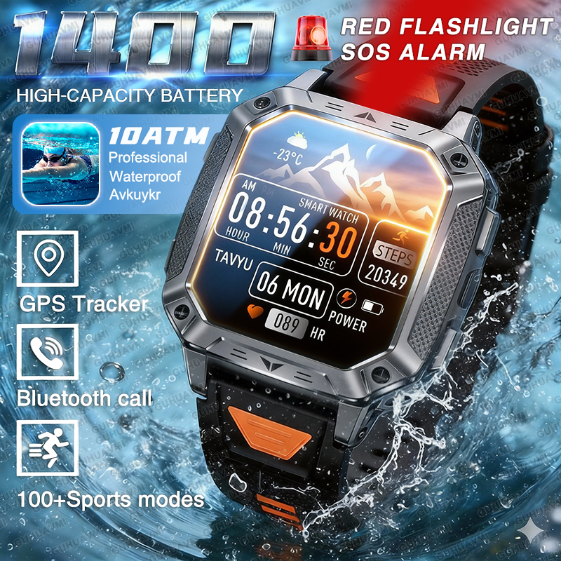 TANK Ultra 2026: 1400mAh Milit - Smartwatch Rugged Watches For Men review and price