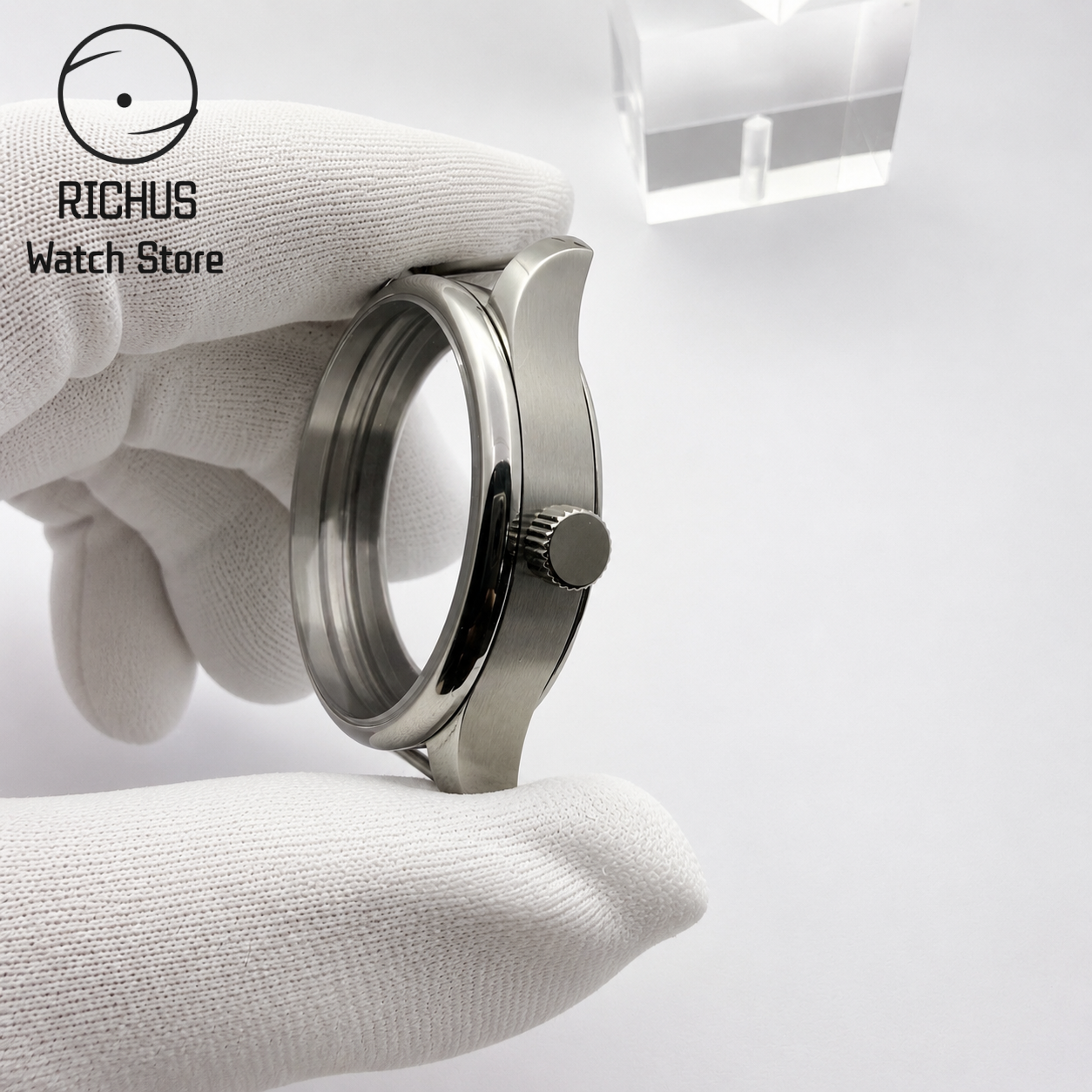 RICHUS 40.7mm Polished Stainle - Watch Crystal Replacement review and price