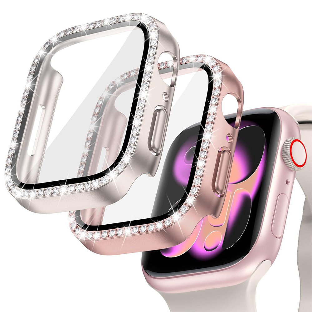 Diamond Case+Glass For Apple w - Iwatch Smartwatch Series 7 review and price