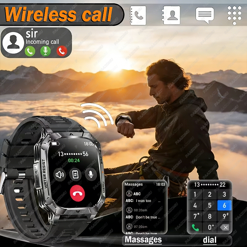New Rugged Military Smart Watc - Smartwatch Rugged Watches For Men review and price