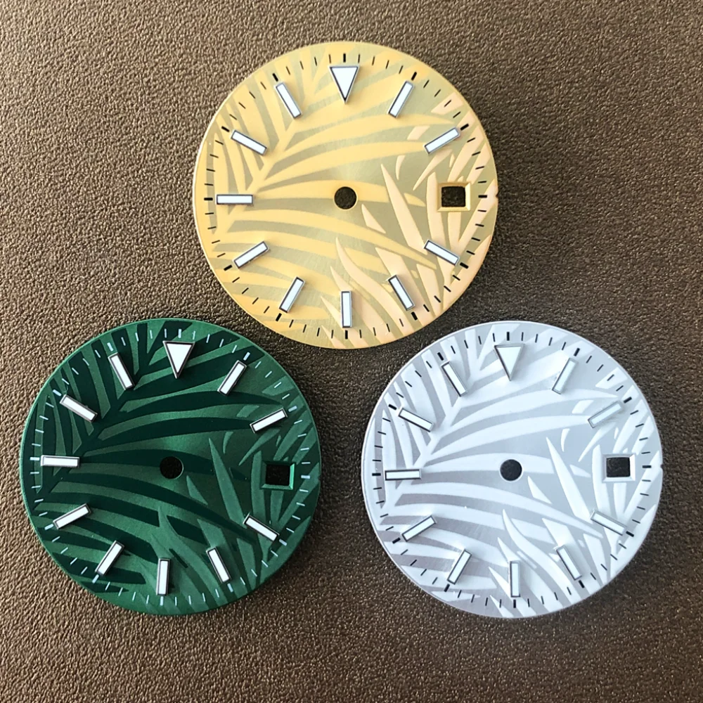 28.5mm Watch Dial Blue Green L - Luminous Dial Face review and price
