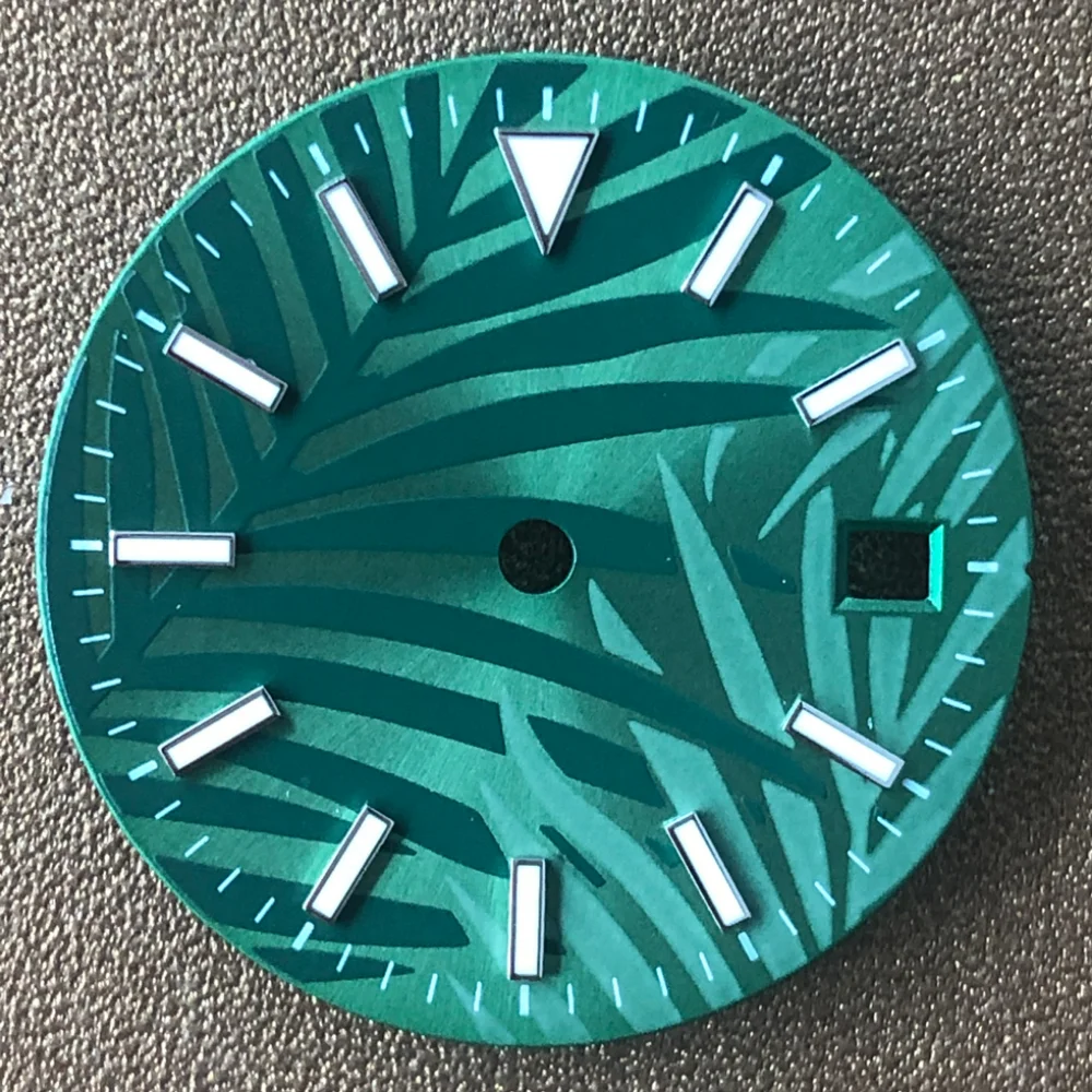 28.5mm Watch Dial Blue Green L - Luminous Dial Face review and price