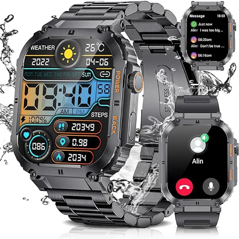 LIGE Outdoor Sports Fitness Sm - Smartwatch Watches For Men Digital review and price