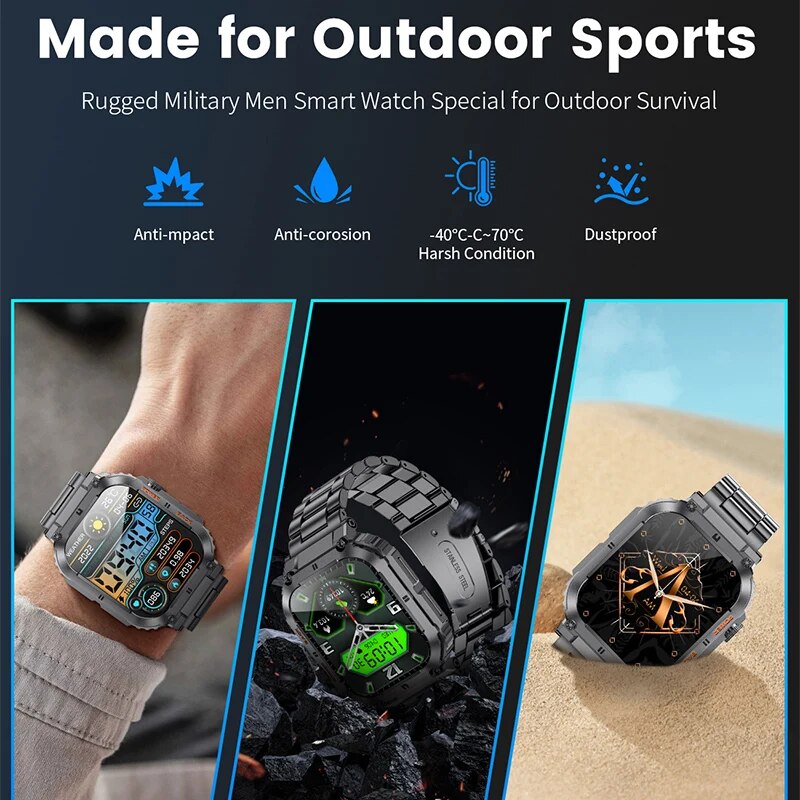 LIGE Outdoor Sports Fitness Sm - Smartwatch Watches For Men Digital review and price