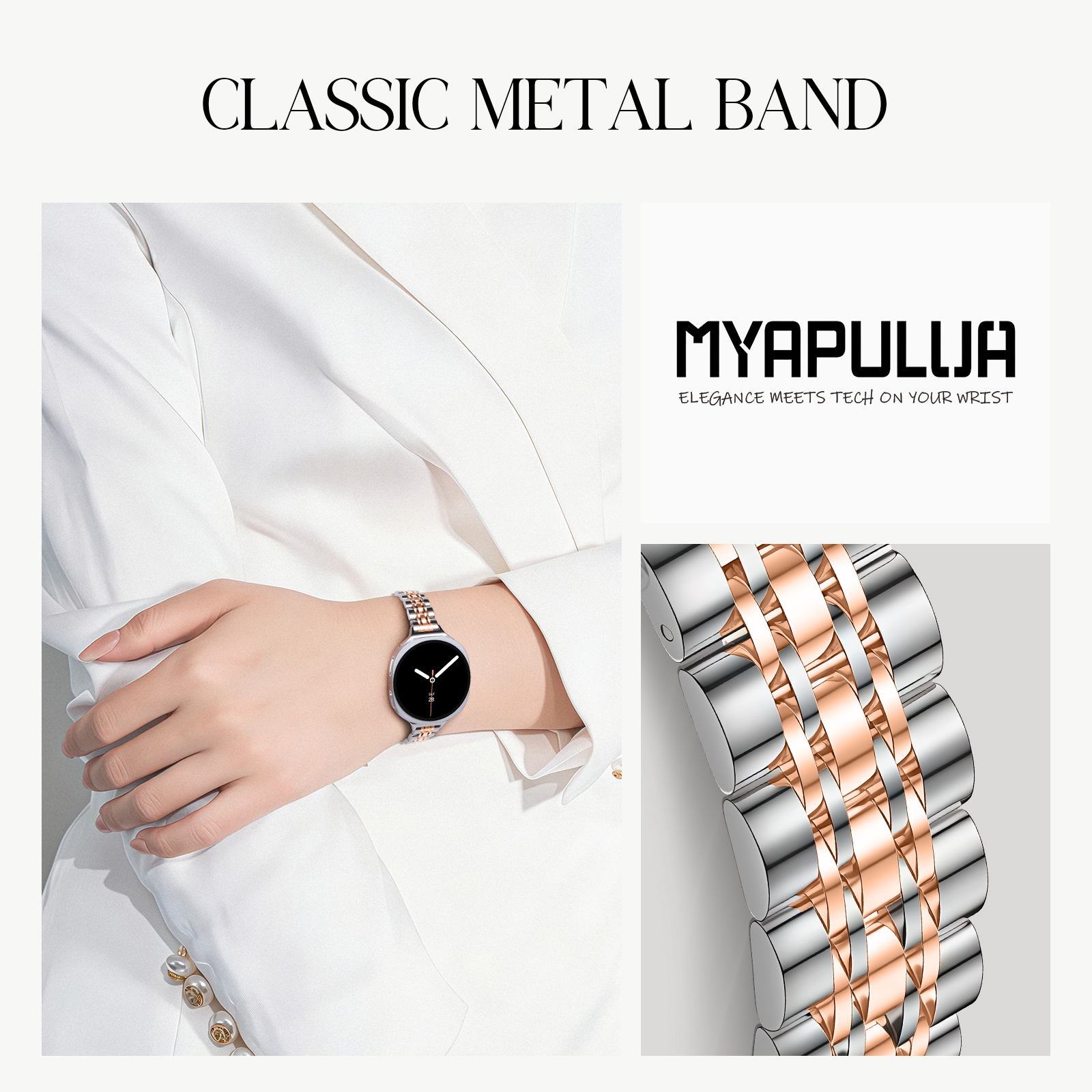Stainless steel Straps for Sam - Smartwatch Samsung Watches For Men review and price