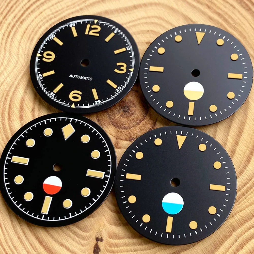Vintage Black MOD Watch Dial F - Luminous Dial Face review and price