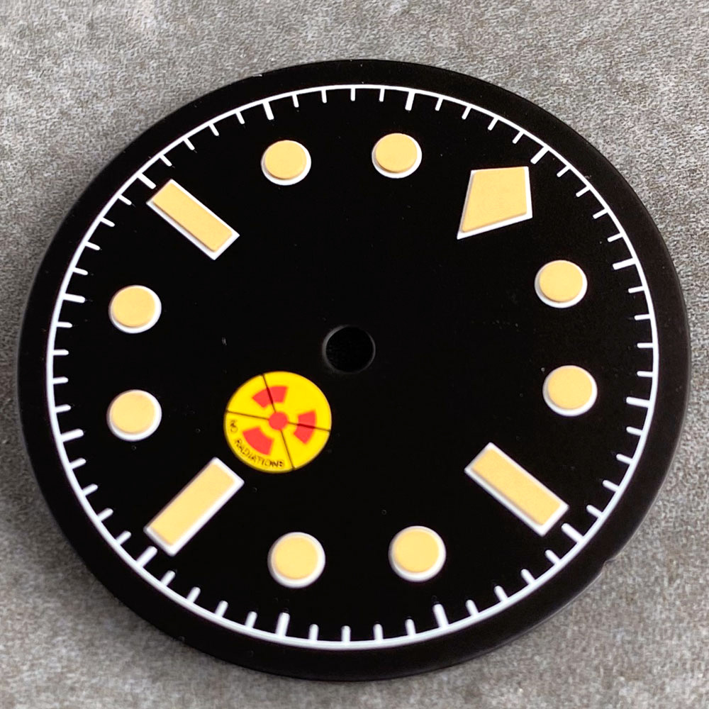 Vintage Black MOD Watch Dial F - Luminous Dial Face review and price