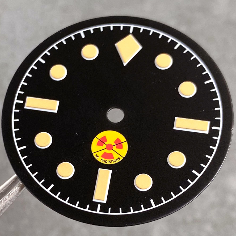 Vintage Black MOD Watch Dial F - Luminous Dial Face review and price