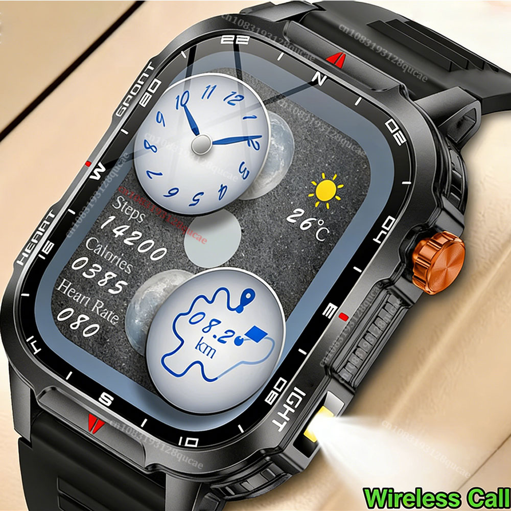 2026 Rugged Military Smart Wat - Smartwatch Rugged Watches For Men review and price