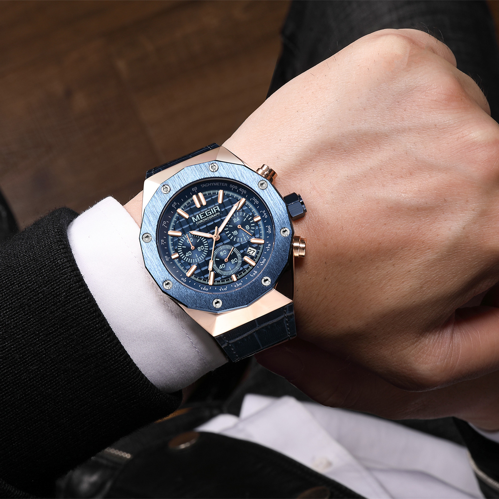 MEGIR Chronograph Luxury Men S - Smartwatch Watches For Men Digital review and price