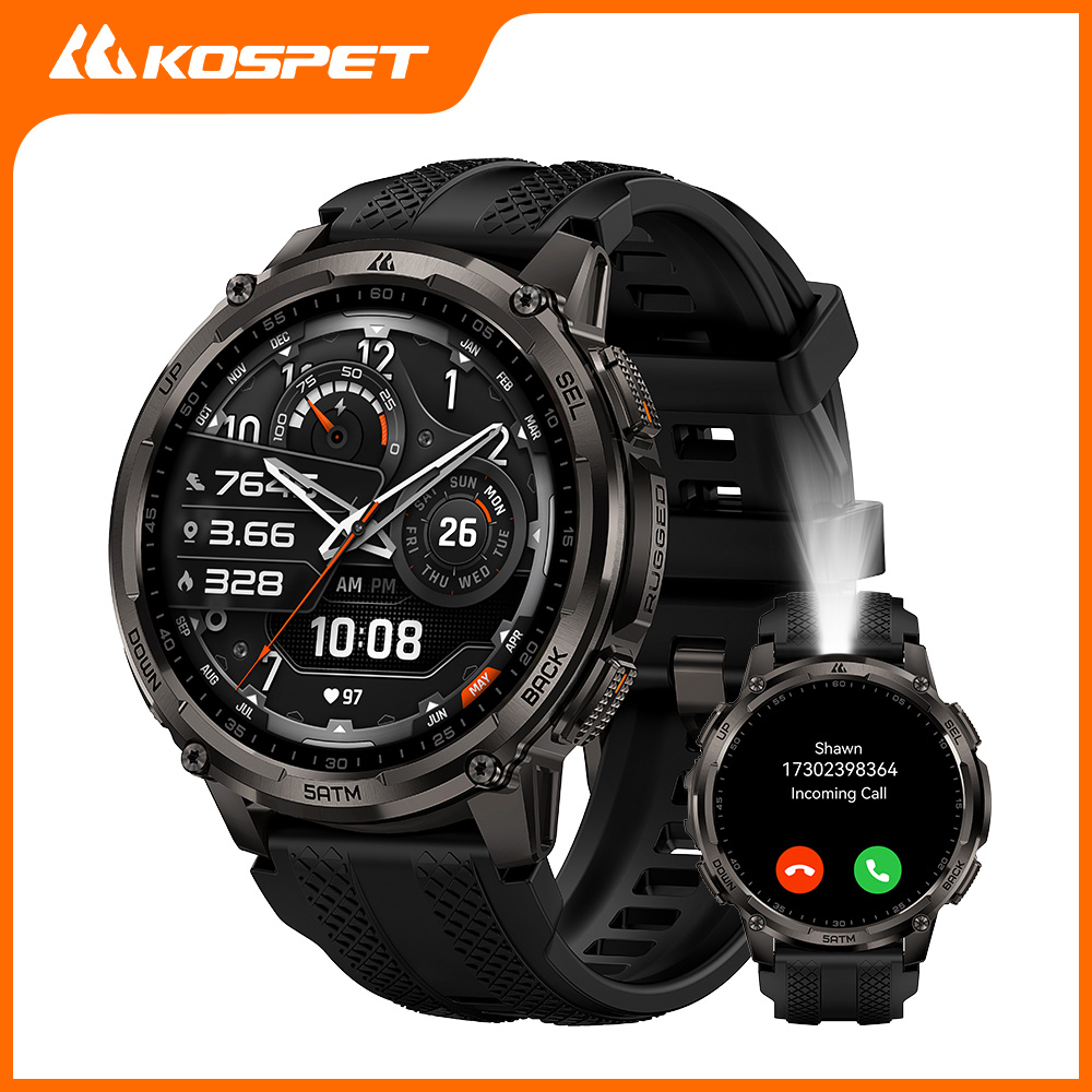 KOSPET TANK T4C Smartwatch Men - Smartwatch Rugged Watches For Men review and price