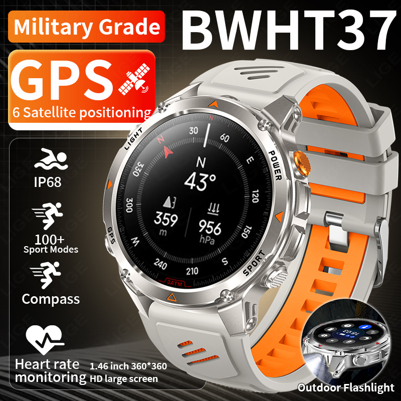 LIGE Rugged GPS Track Smart Wa - Smartwatch Rugged Watches For Men review and price