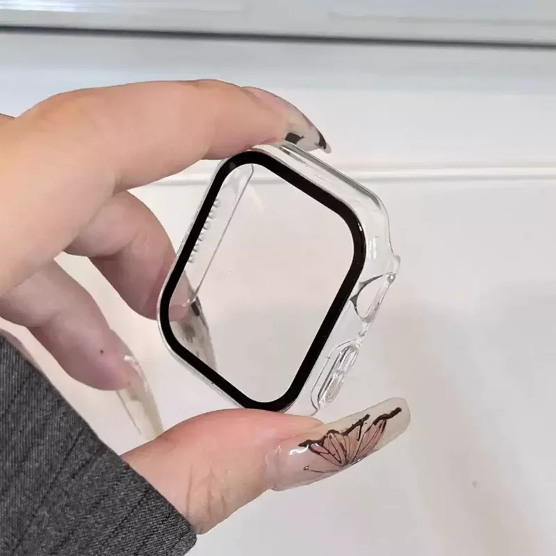 Glass + Case for Apple Watch 4 - Iwatch Smartwatch Series 7 review and price