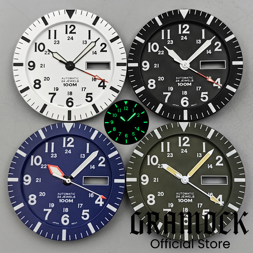 Gramock Vintage NH36 Face 34.3 - Luminous Dial Face review and price