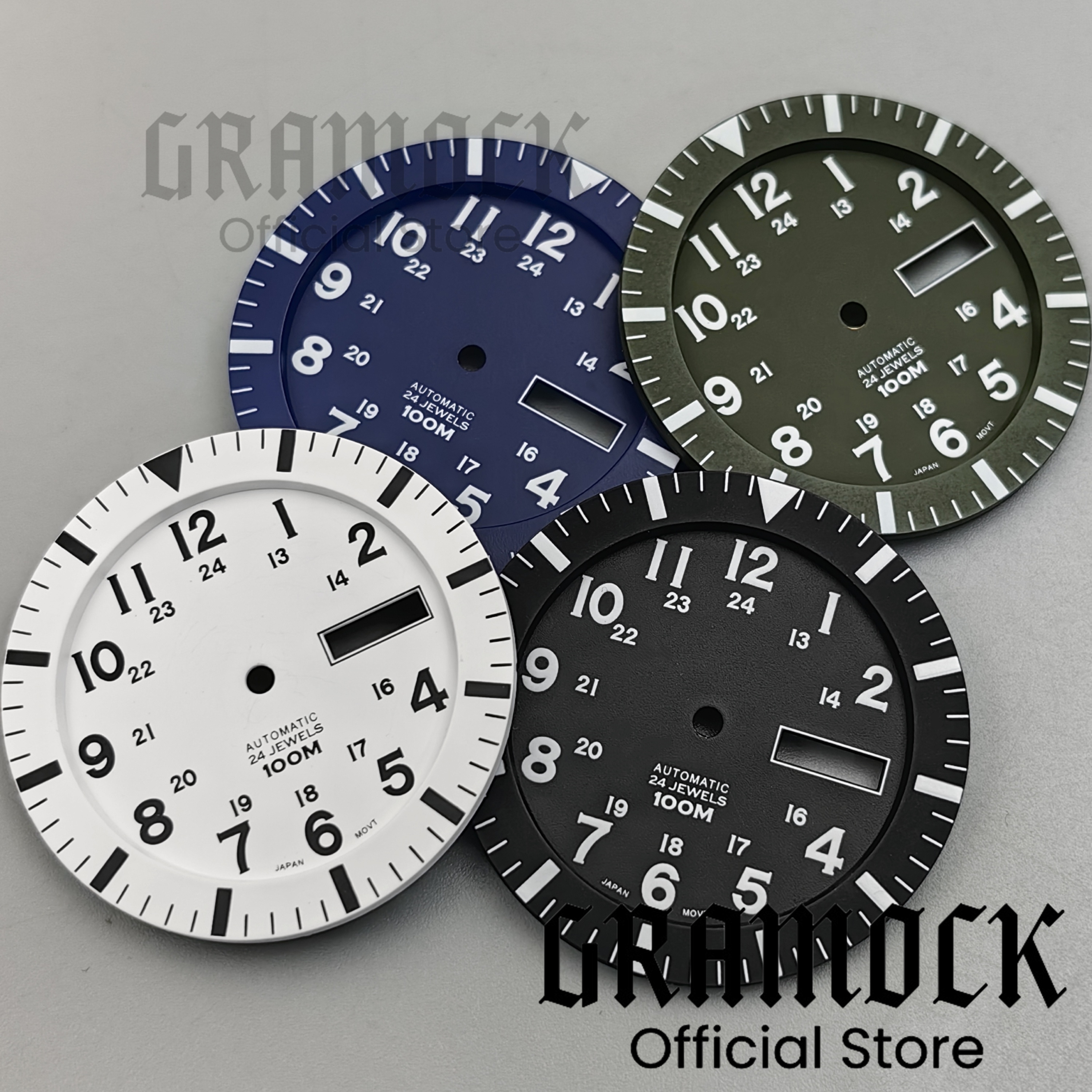 Gramock Vintage NH36 Face 34.3 - Luminous Dial Face review and price