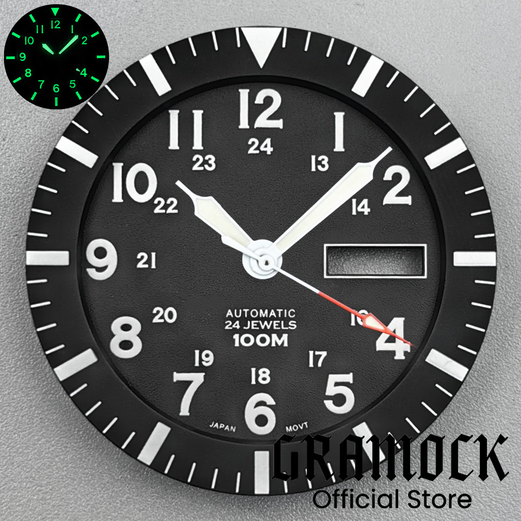 Gramock Vintage NH36 Face 34.3 - Luminous Dial Face review and price