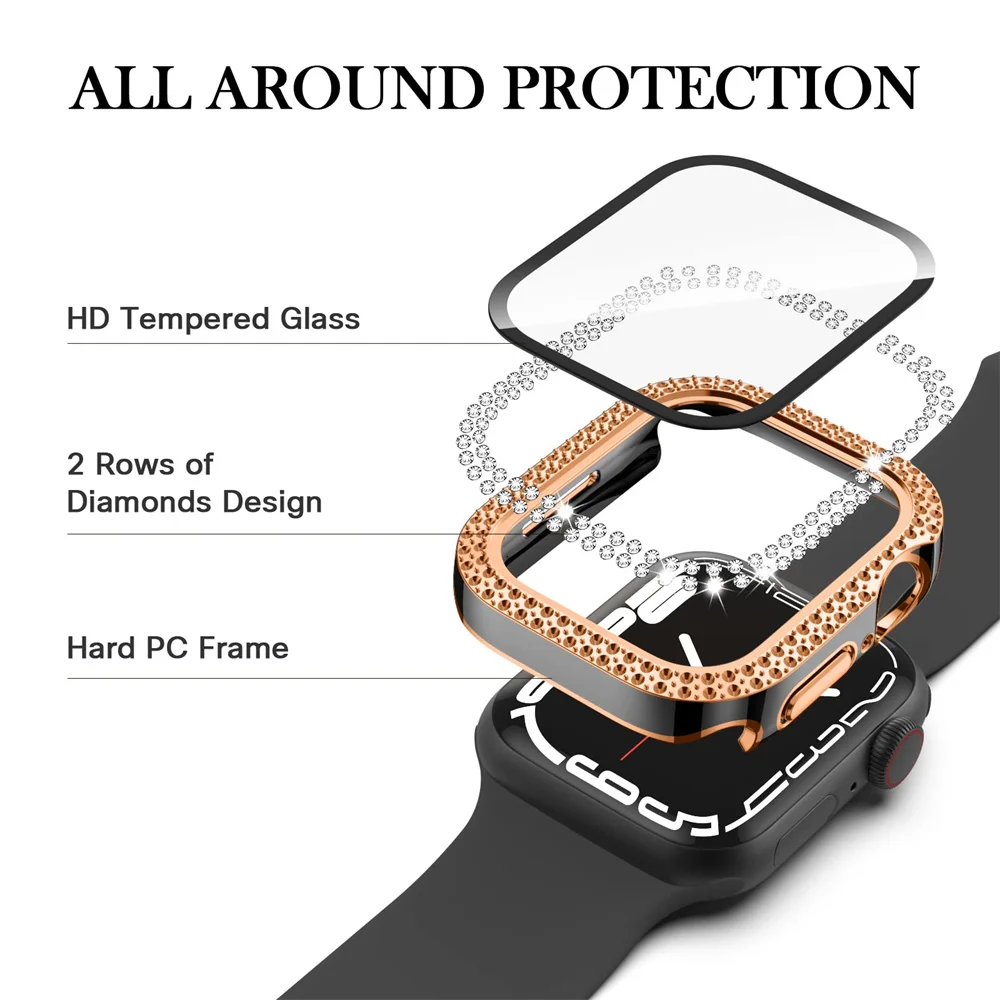 Diamond Cover For Apple watch  - Iwatch Smartwatch Series 7 review and price