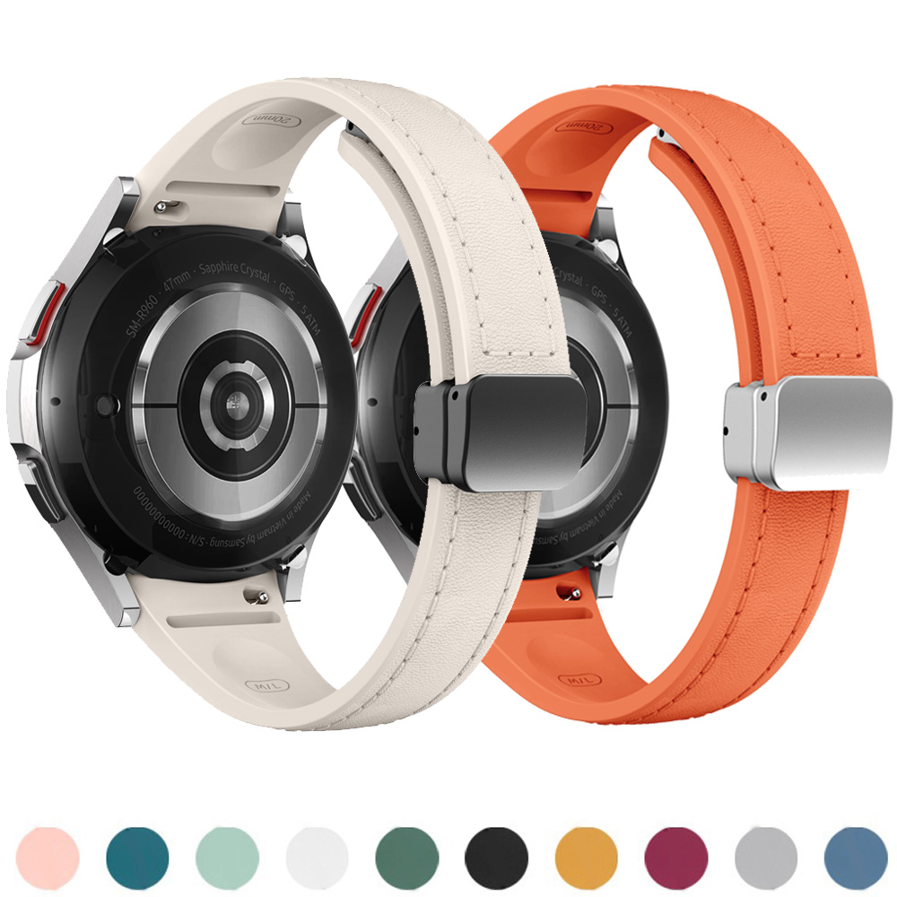 Genuine Leather+silicone Strap - Smartwatch Samsung Watches For Men review and price