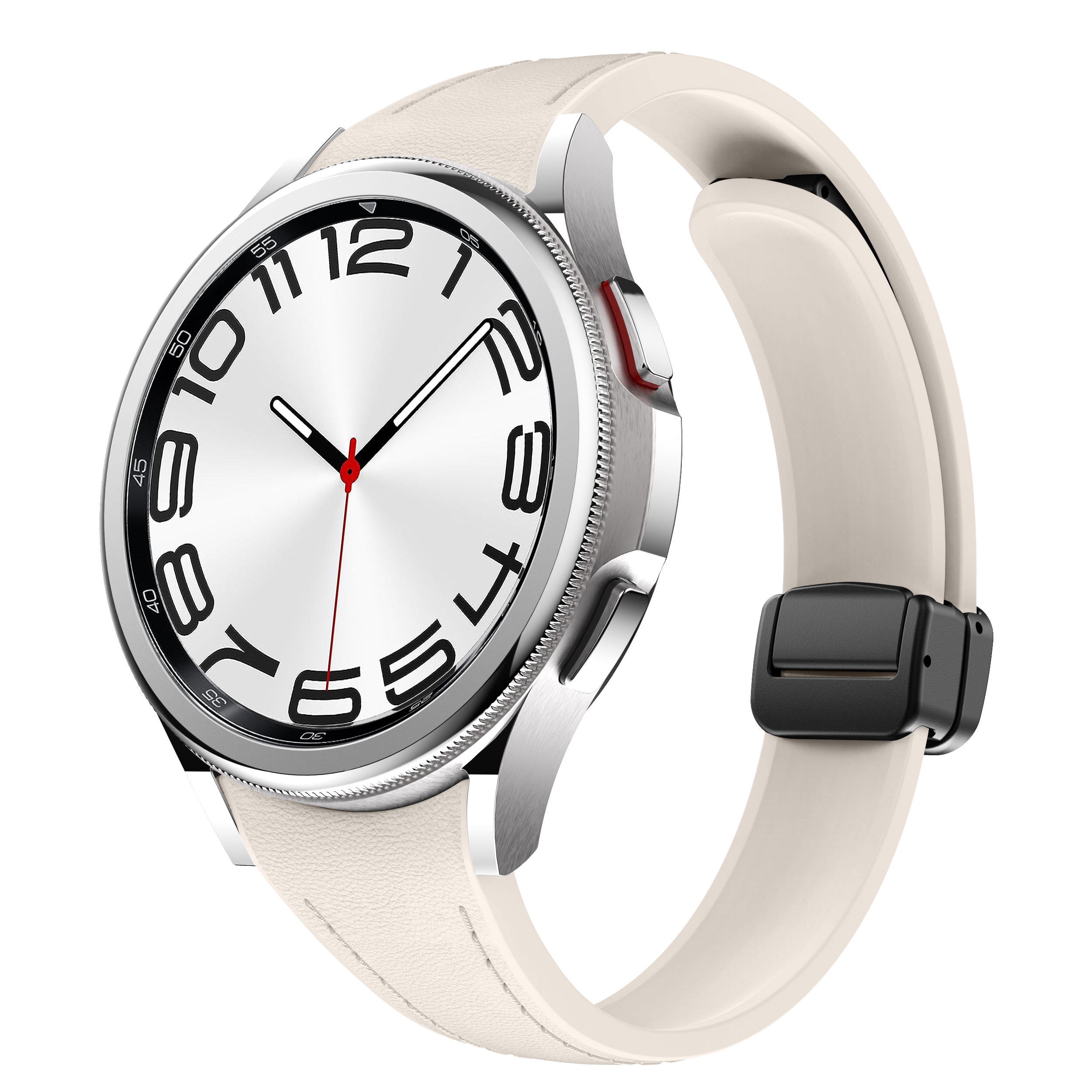Genuine Leather+silicone Strap - Smartwatch Samsung Watches For Men review and price