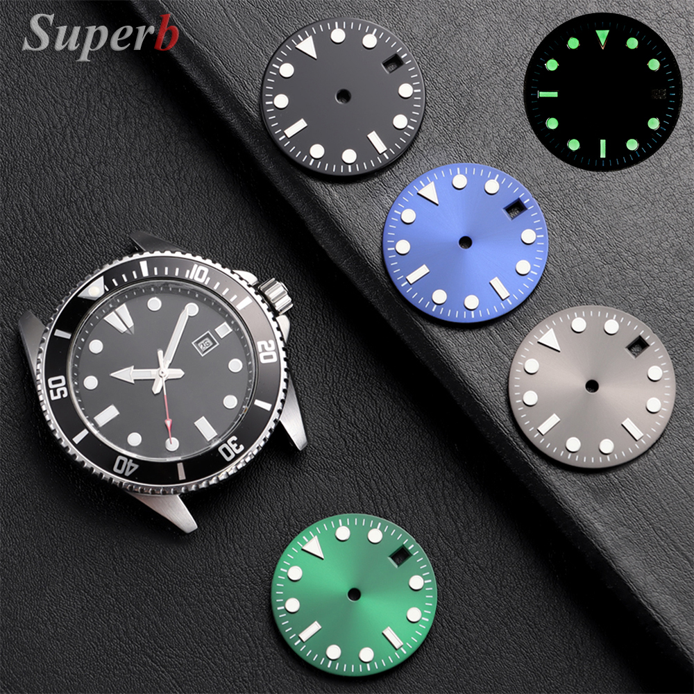 NH35 28.5mm Green Luminous S D - Luminous Dial Face review and price