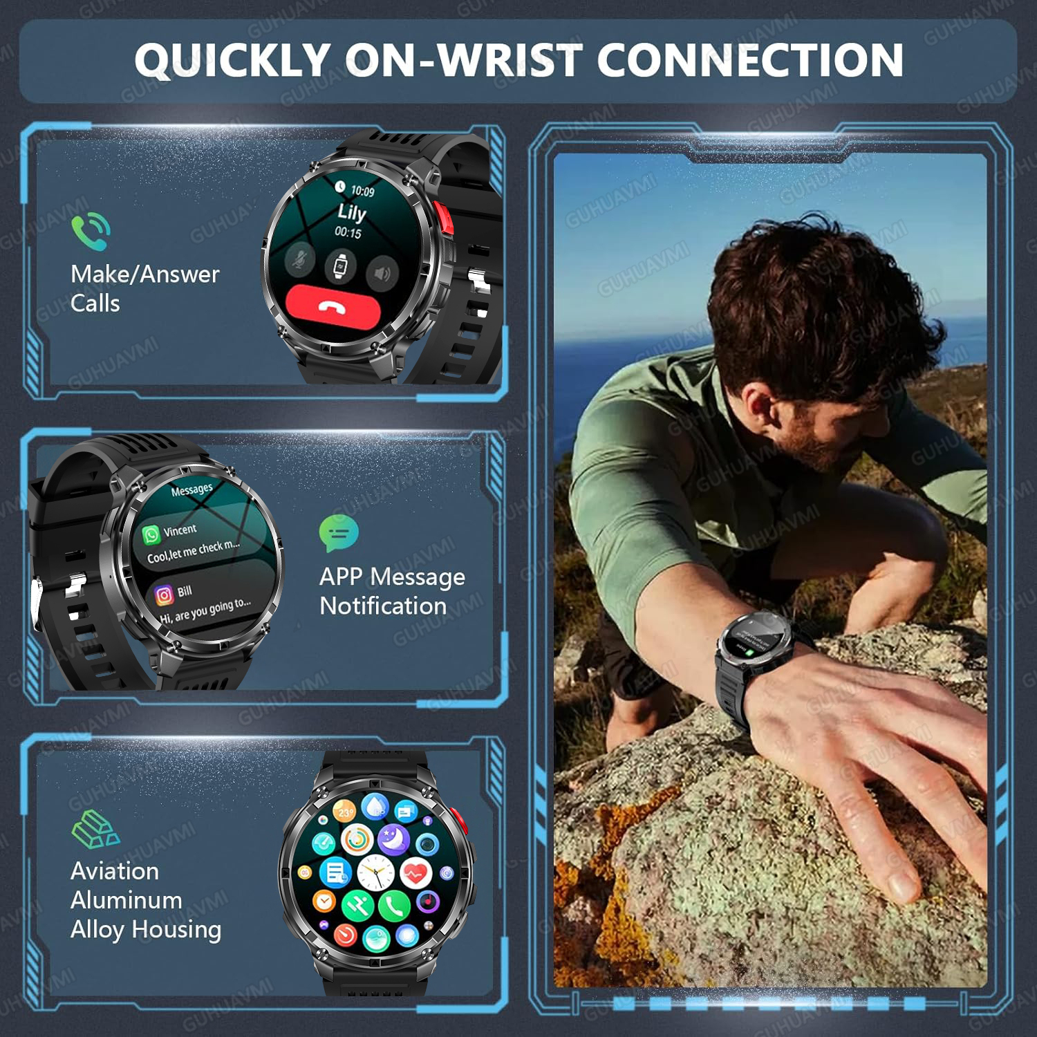 2026 New T-Rex3 Pro GPS Tracke - Smartwatch Rugged Watches For Men review and price