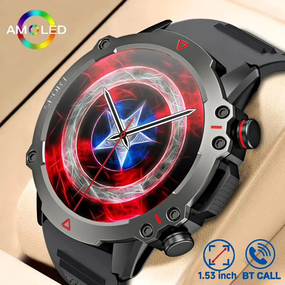 AMOLED SmartWatch Rugged Milit - Smartwatch Rugged Watches For Men review and price