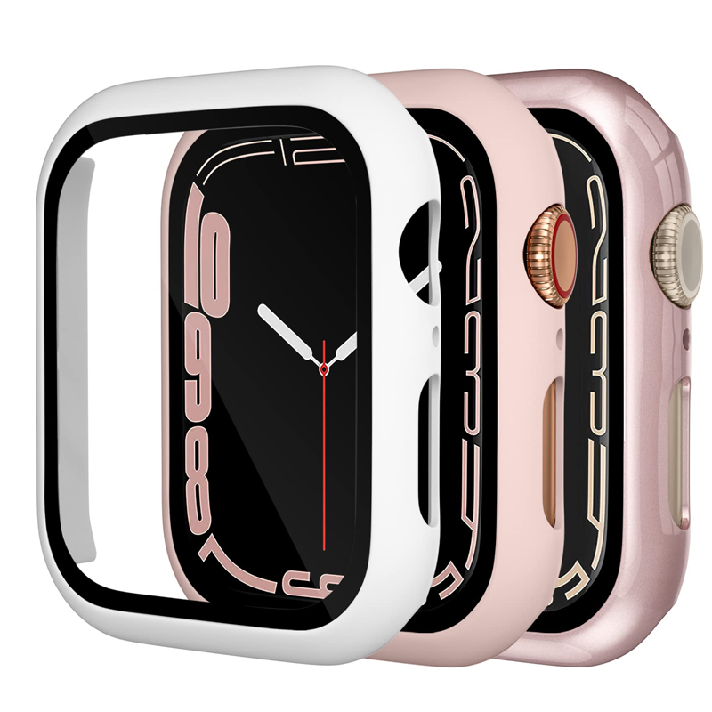 Tempered Glass+ cover For Appl - Iwatch Smartwatch Series 7 review and price
