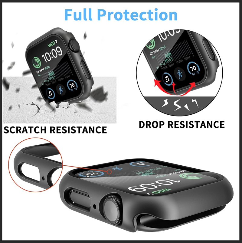 Tempered Glass+ cover For Appl - Iwatch Smartwatch Series 7 review and price