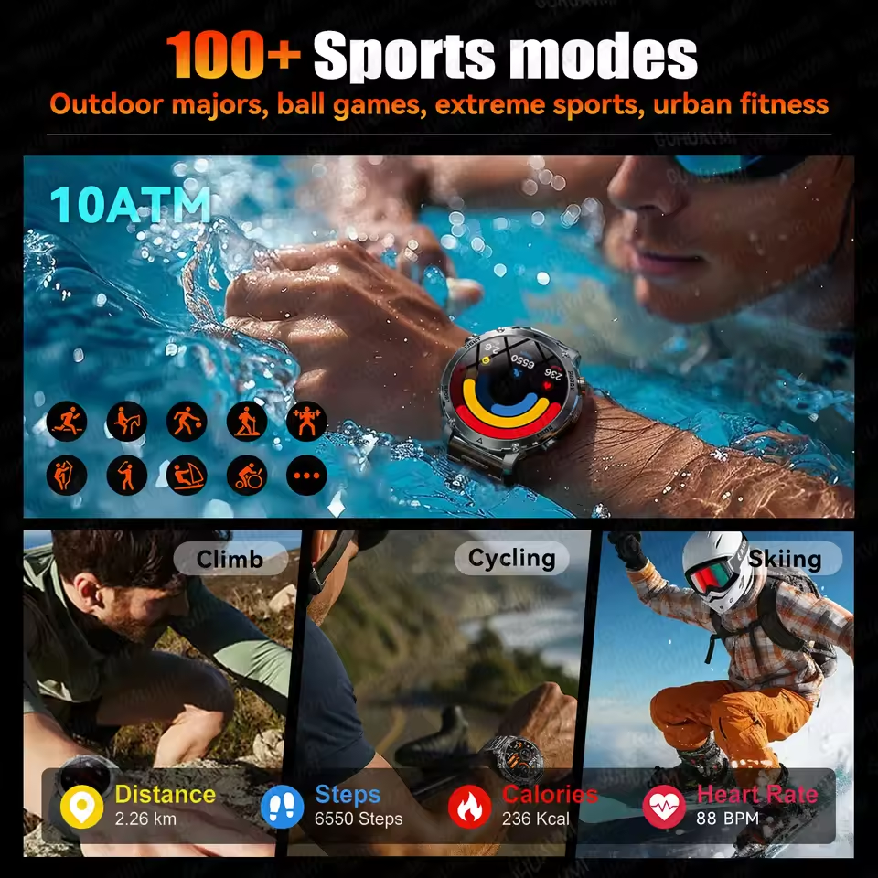 New Rugged Military SmartWatch - Smartwatch Rugged Watches For Men review and price