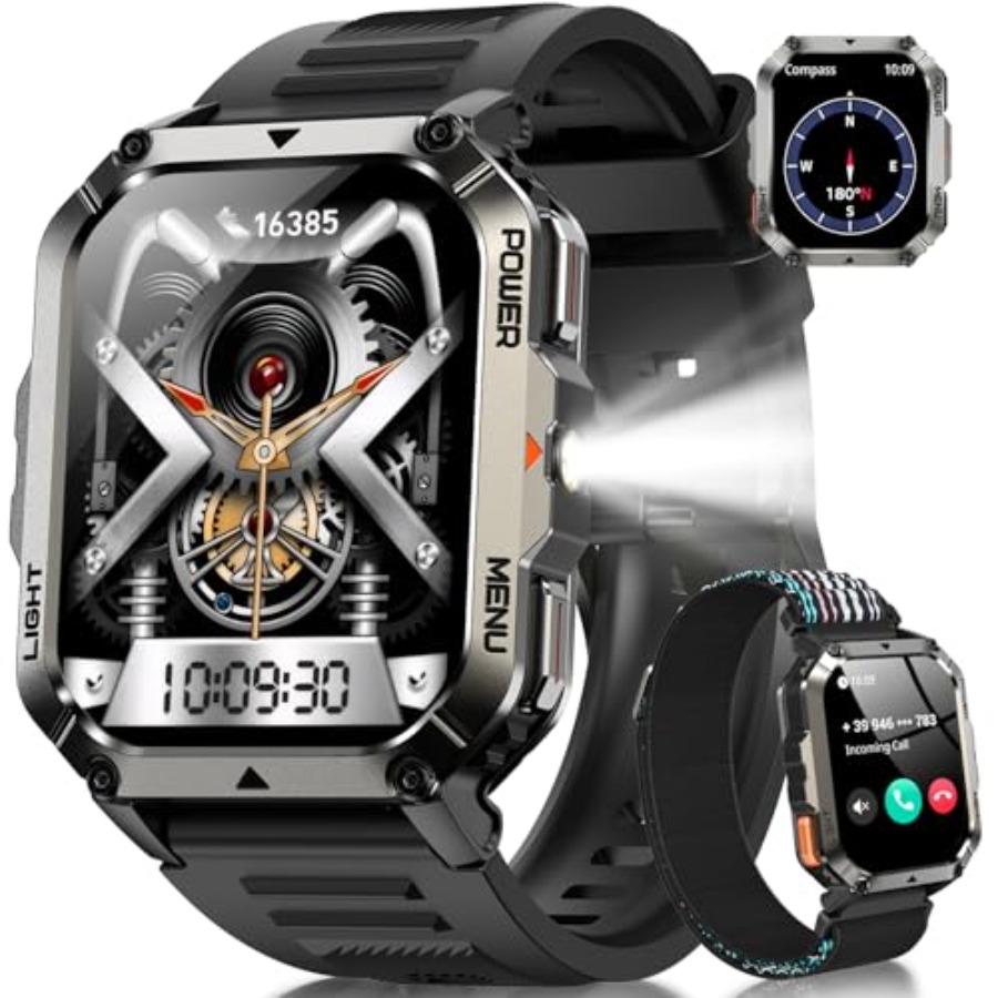 Military Tactical Smart Watche - Smartwatch Rugged Watches For Men review and price