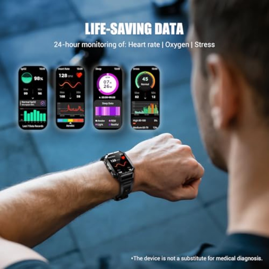 Military Tactical Smart Watche - Smartwatch Rugged Watches For Men review and price