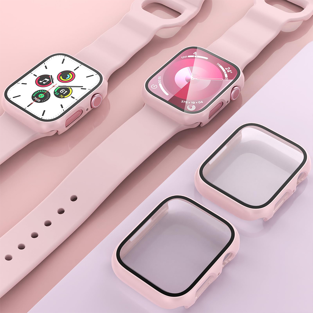2Pcs Tempered Glass+cover For  - Iwatch Smartwatch Series 7 review and price